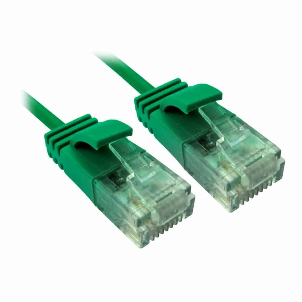 Progressiverobot CAT6 3M Slim Moulded Gigabit Ethernet Cable RJ45 Green